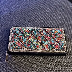 Colorful Beaded Women's Long Wallet